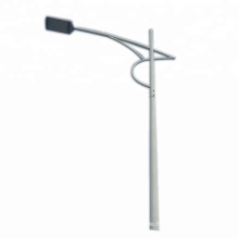 Steel curved street lighting pole mounting brackets